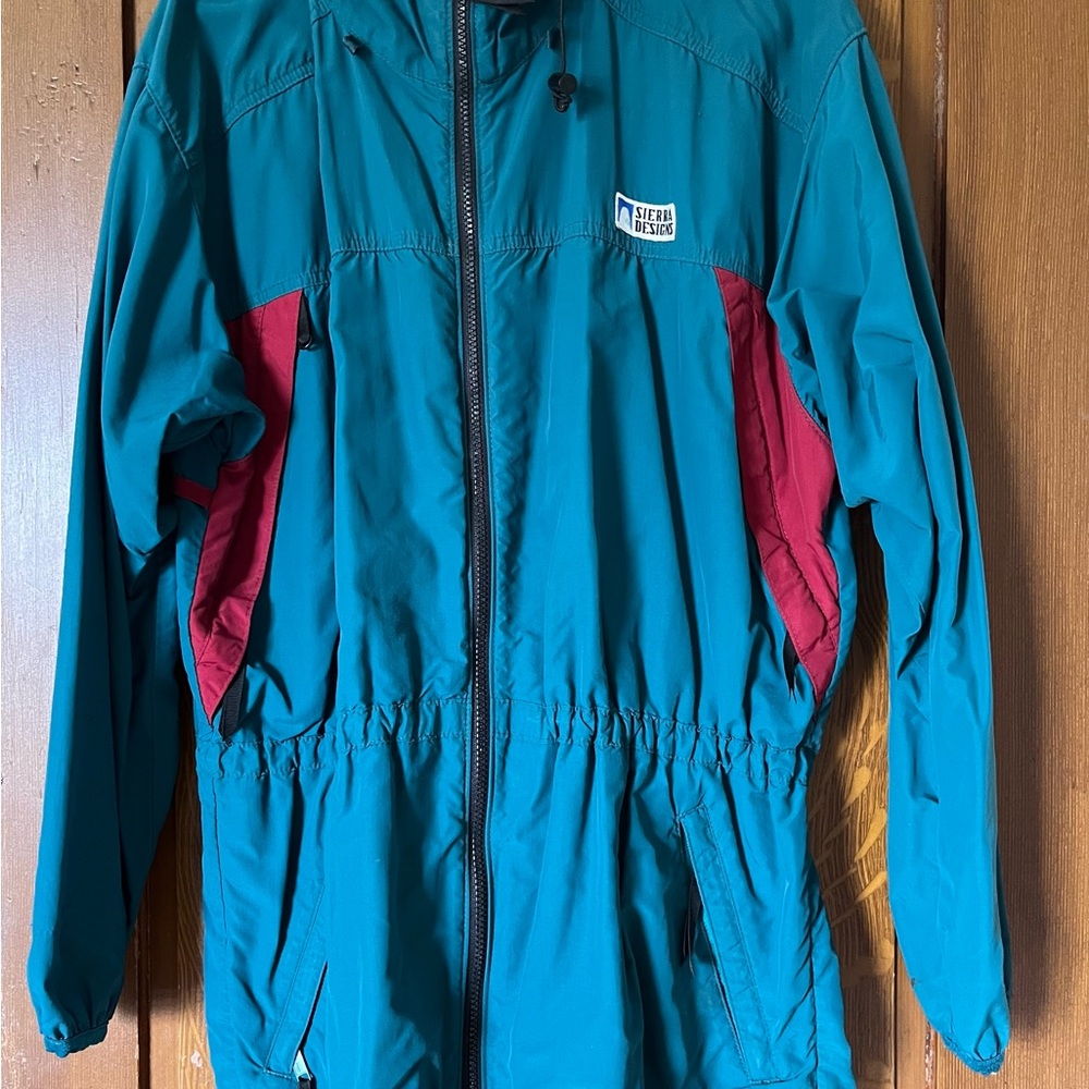 Vintage Teal and Red Women's Jacket